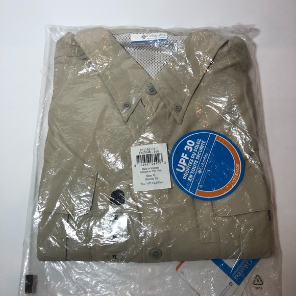 NEW Columbia Men’s XL Quick-Dry Vented Fishing Bahama II Long Sleeve Shirt - Picture 4 of 6